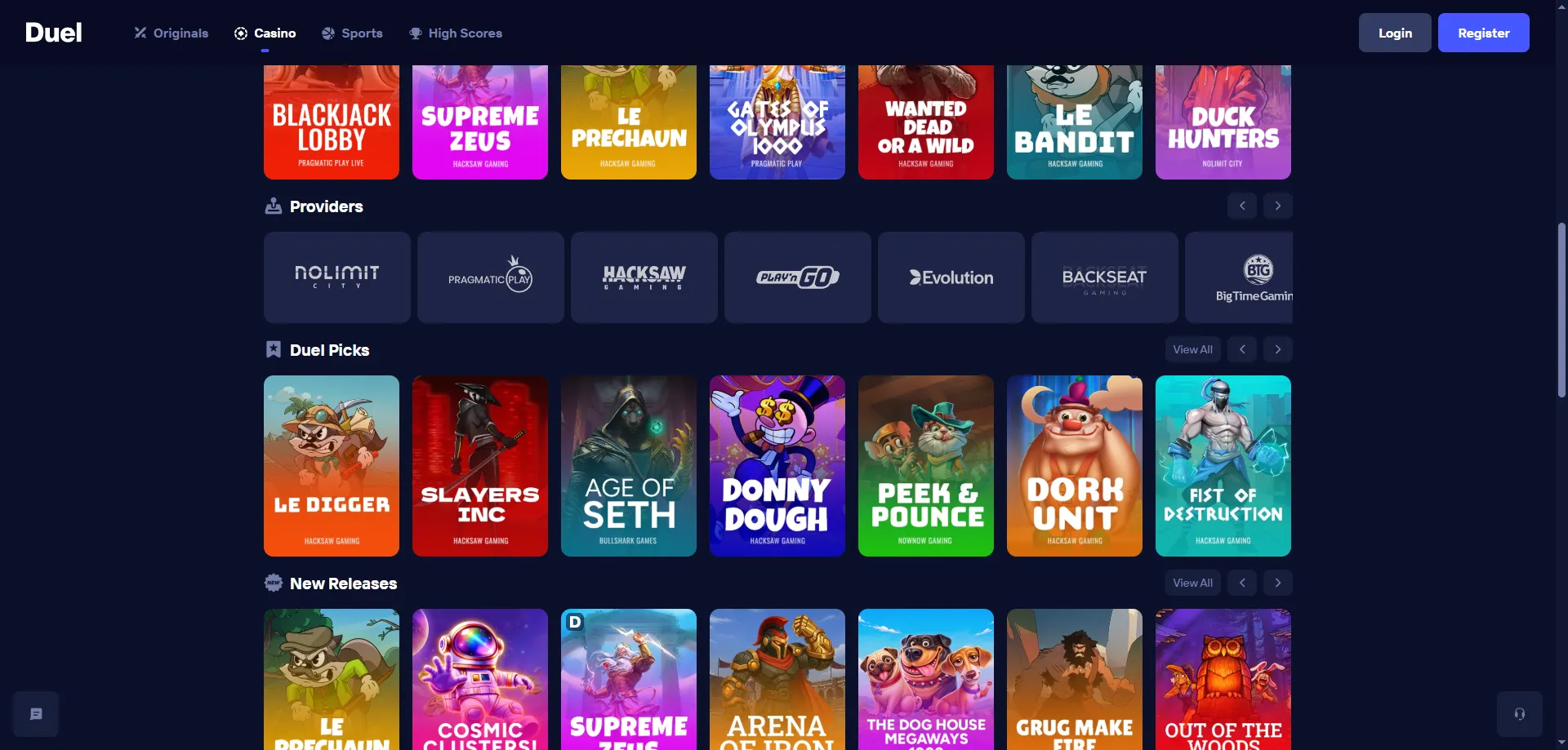 Promoções e bônus do Duel Casino Brasil 2026