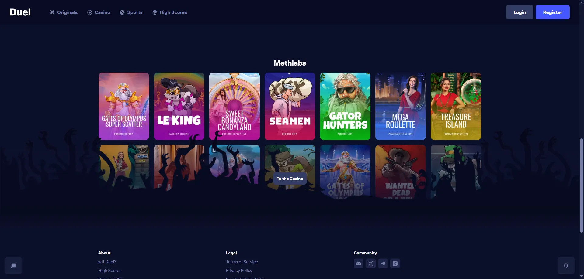 Jogos de cassino disponíveis no Duel Casino — slots e originais